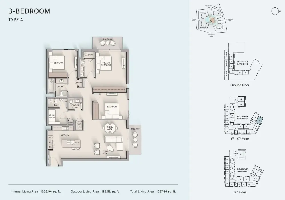 Floor plan for Type A