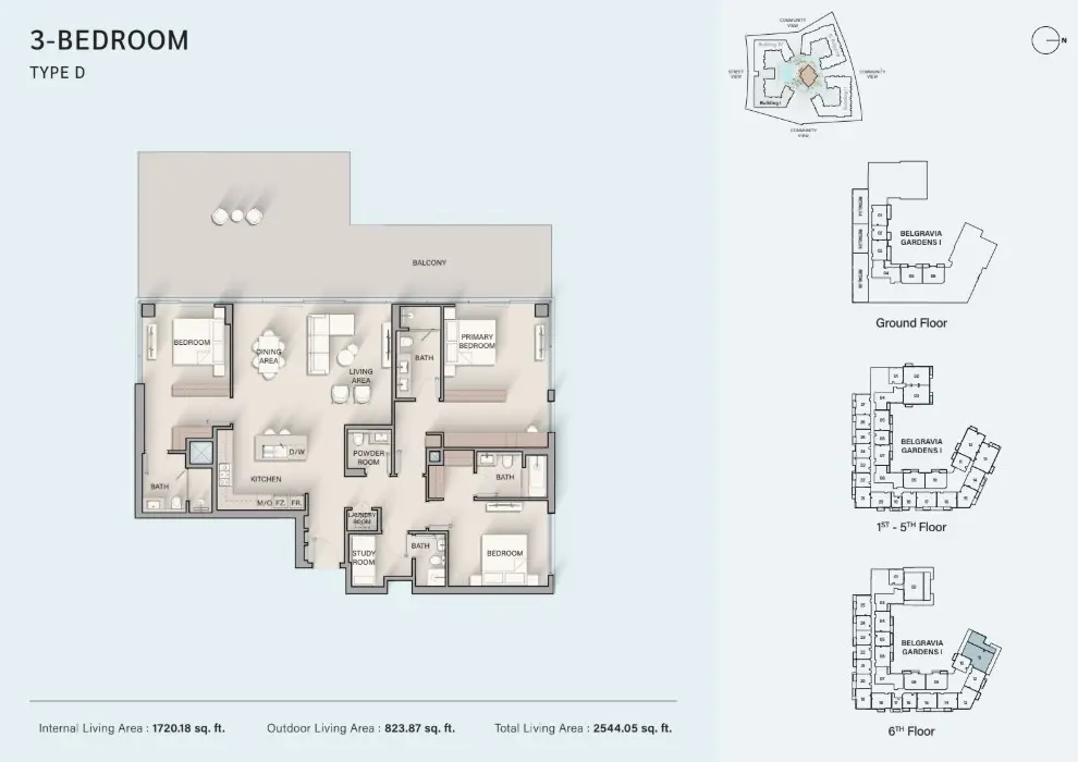 Floor plan for Type D