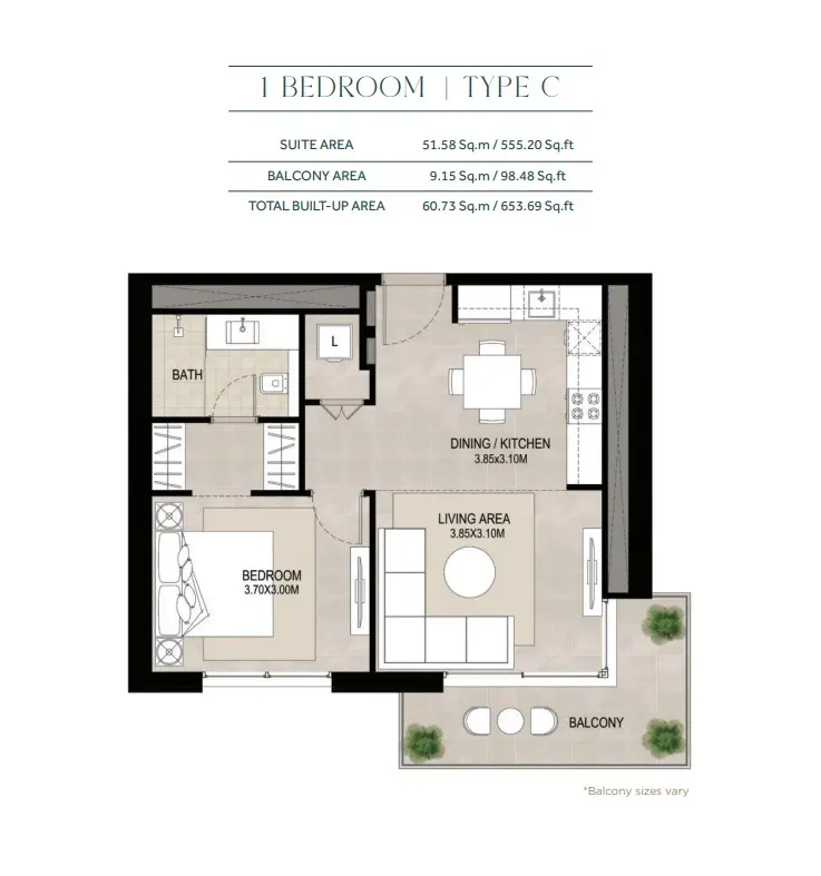 Floor plan for Type C