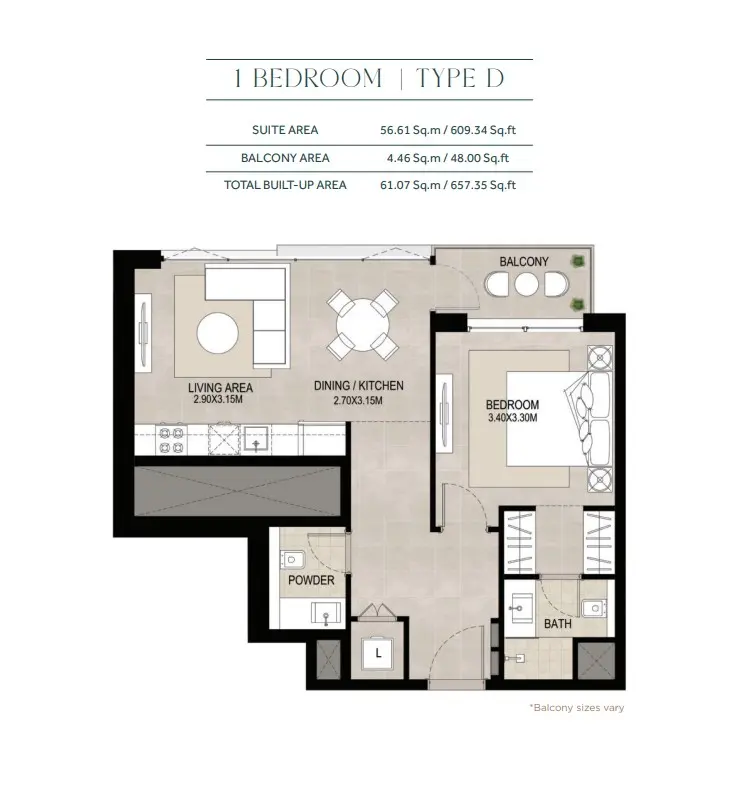 Floor plan for Type D