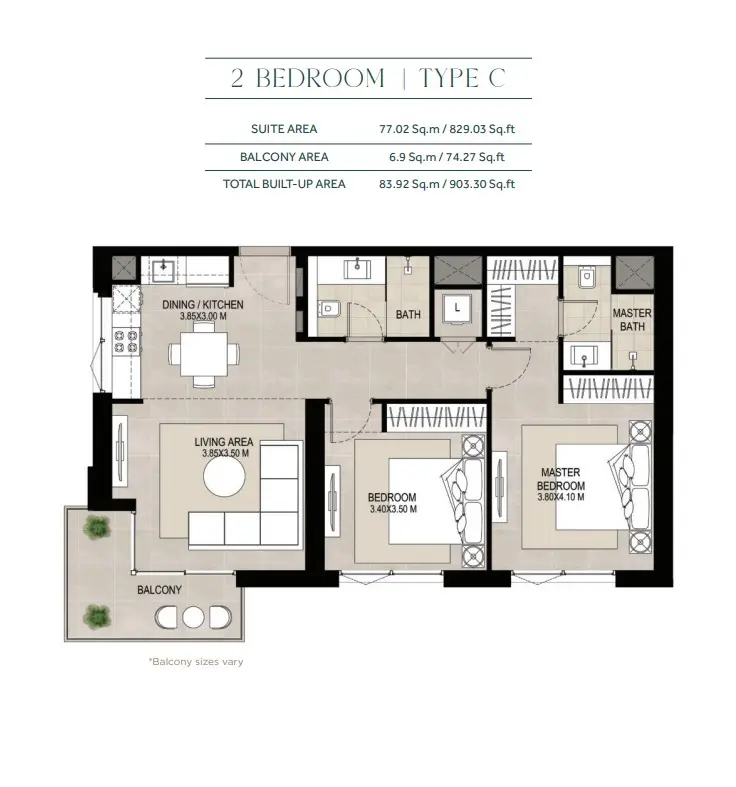 Floor plan for Type C