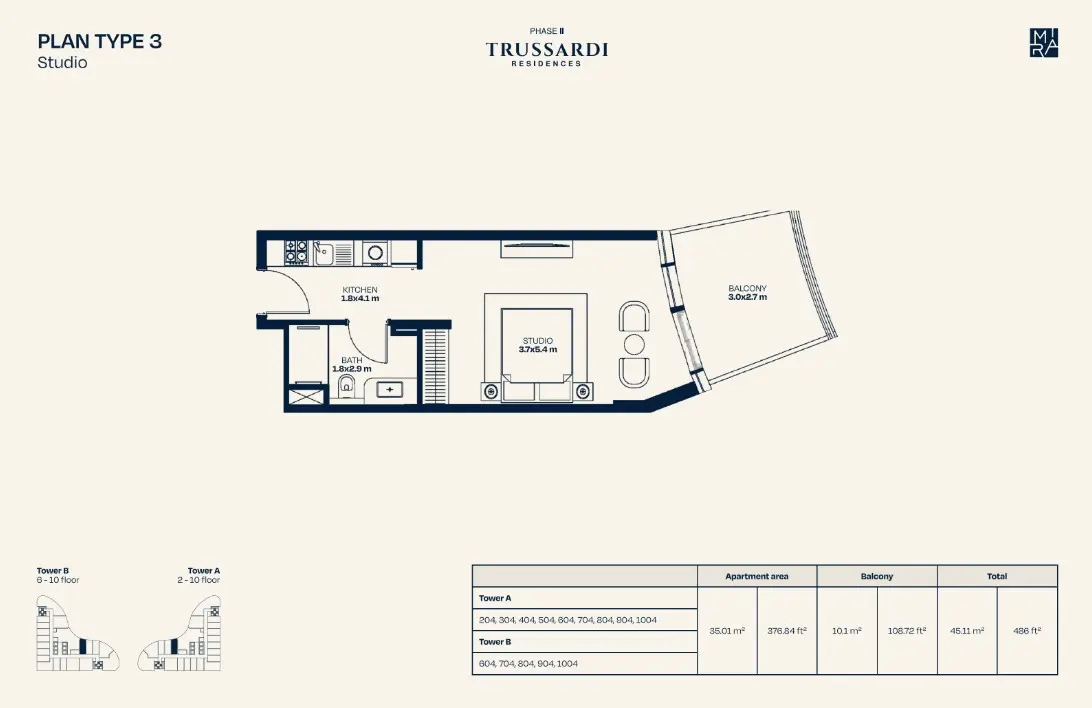 Floor plan for Type 3