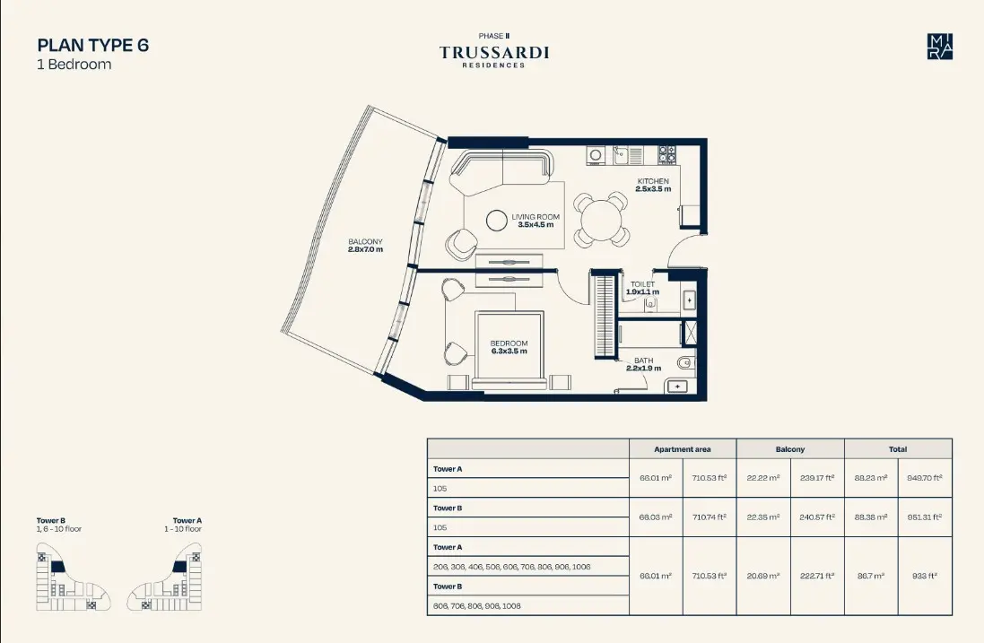 Floor plan for Type 6