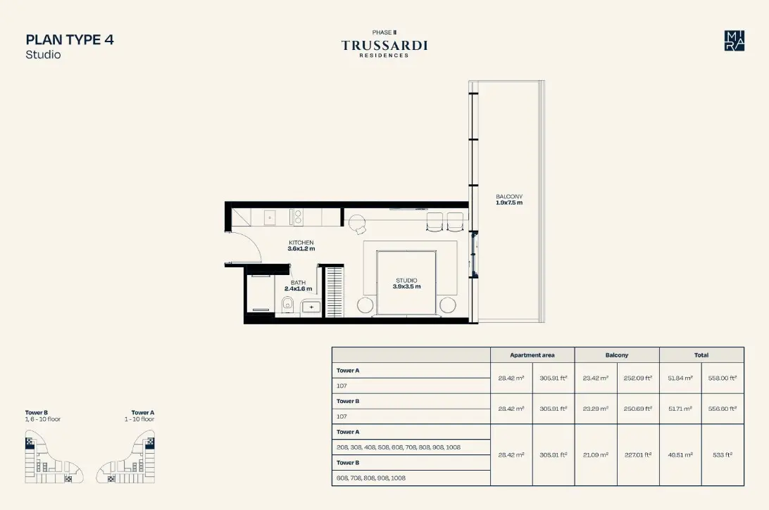Floor plan for Type 4