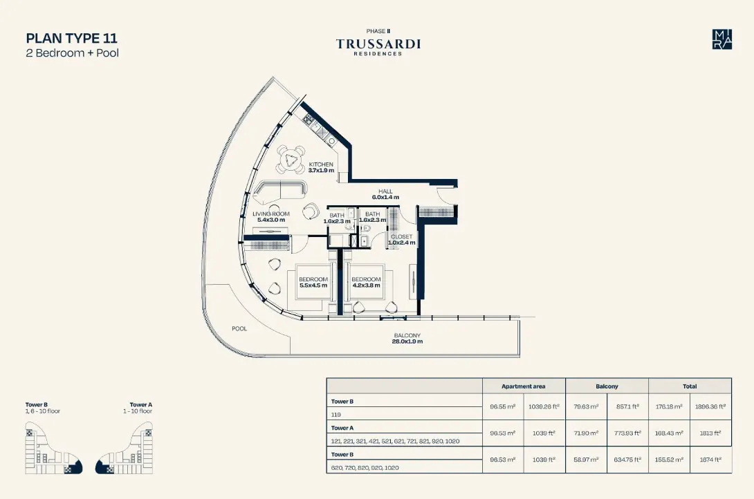 Floor plan for Type 11