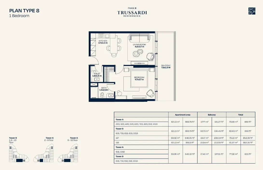 Floor plan for Type 8