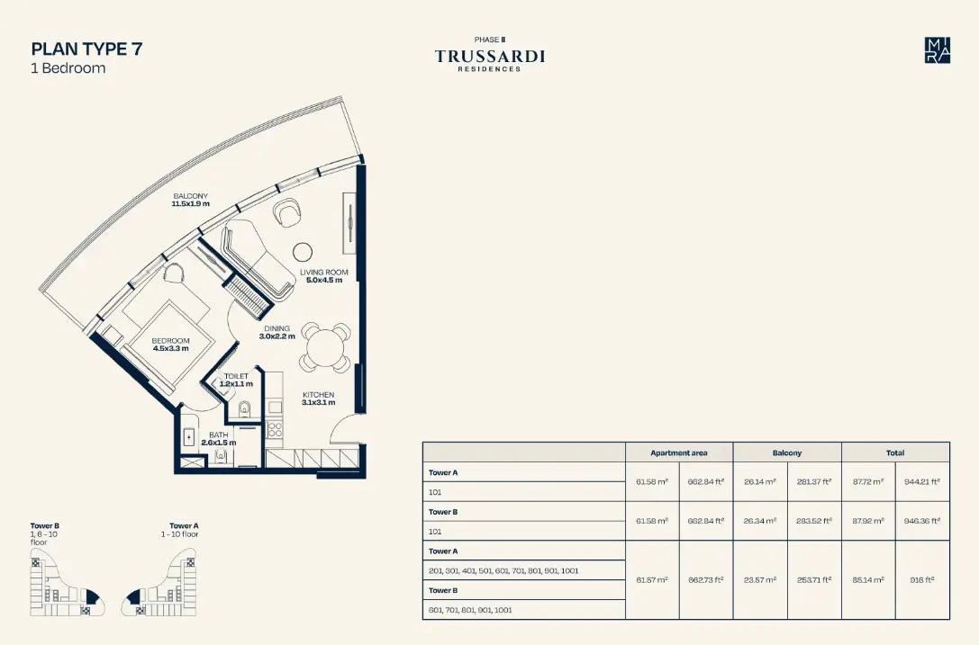 Floor plan for Type 7