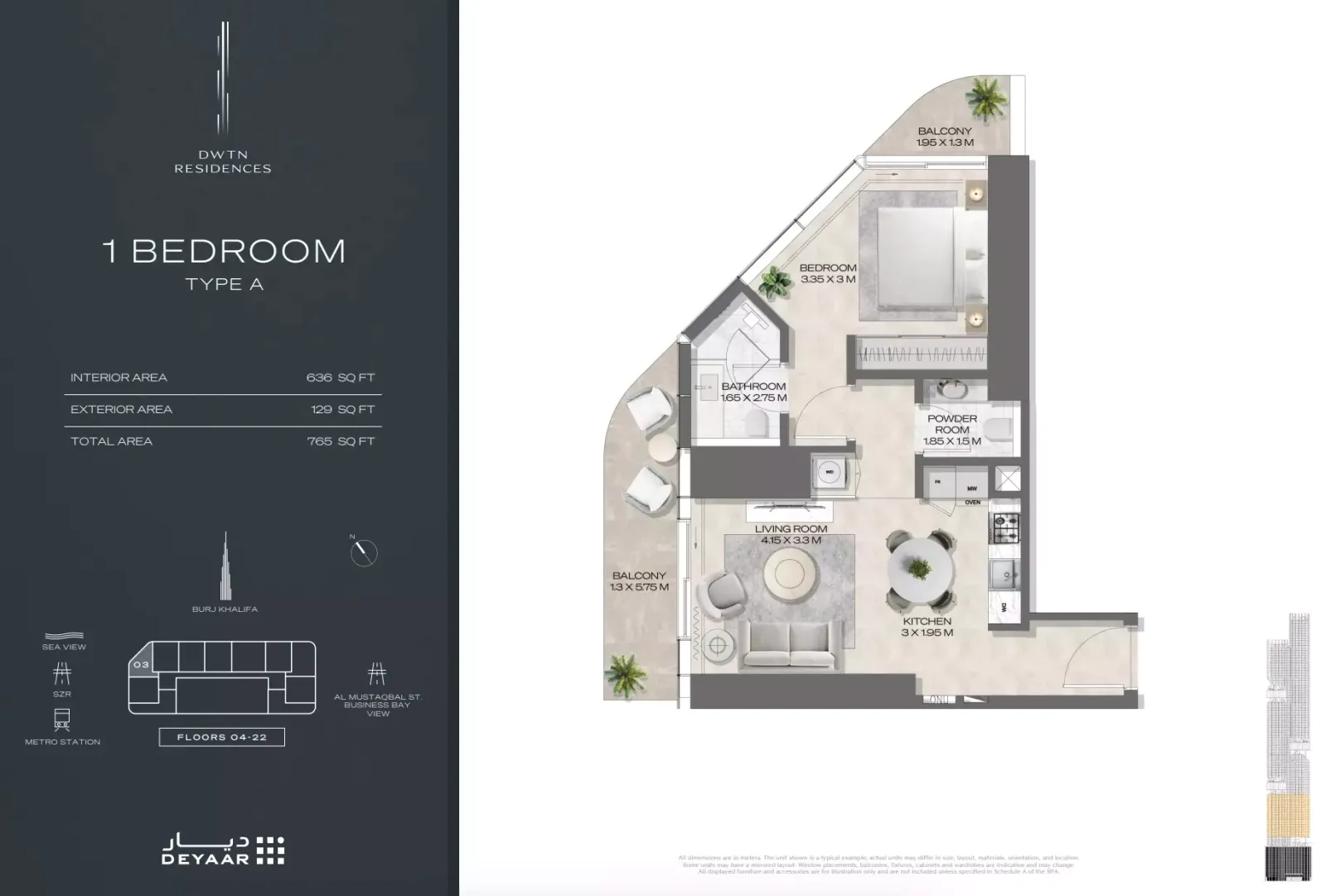 Floor plan for Type A
