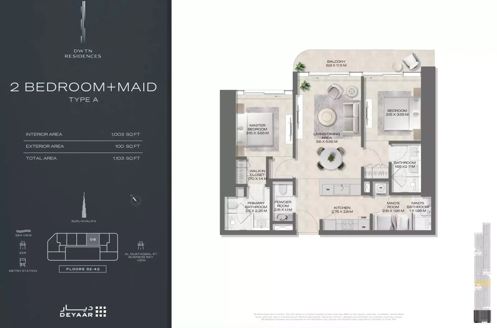 Floor plan for Type A