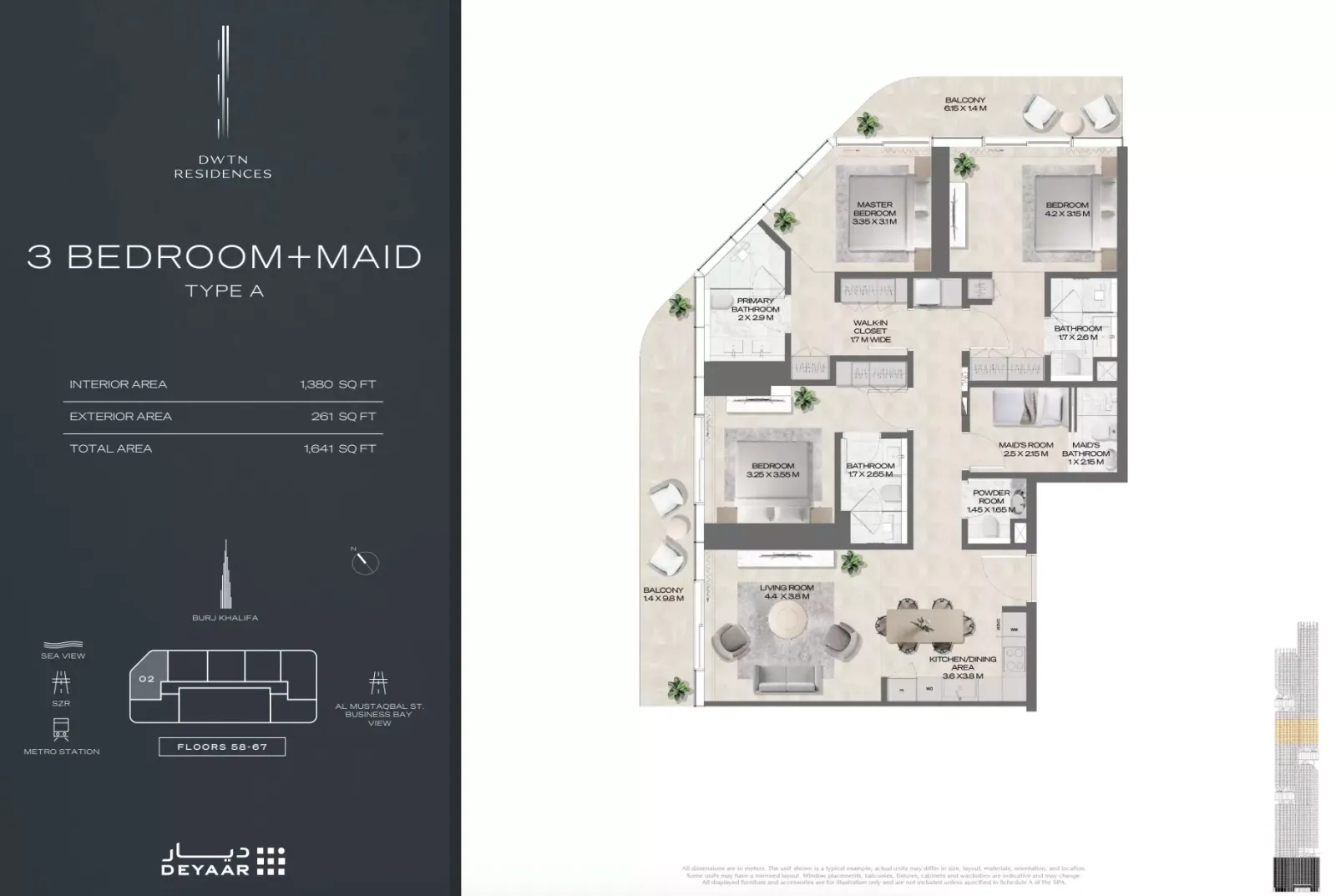 Floor plan for Type A