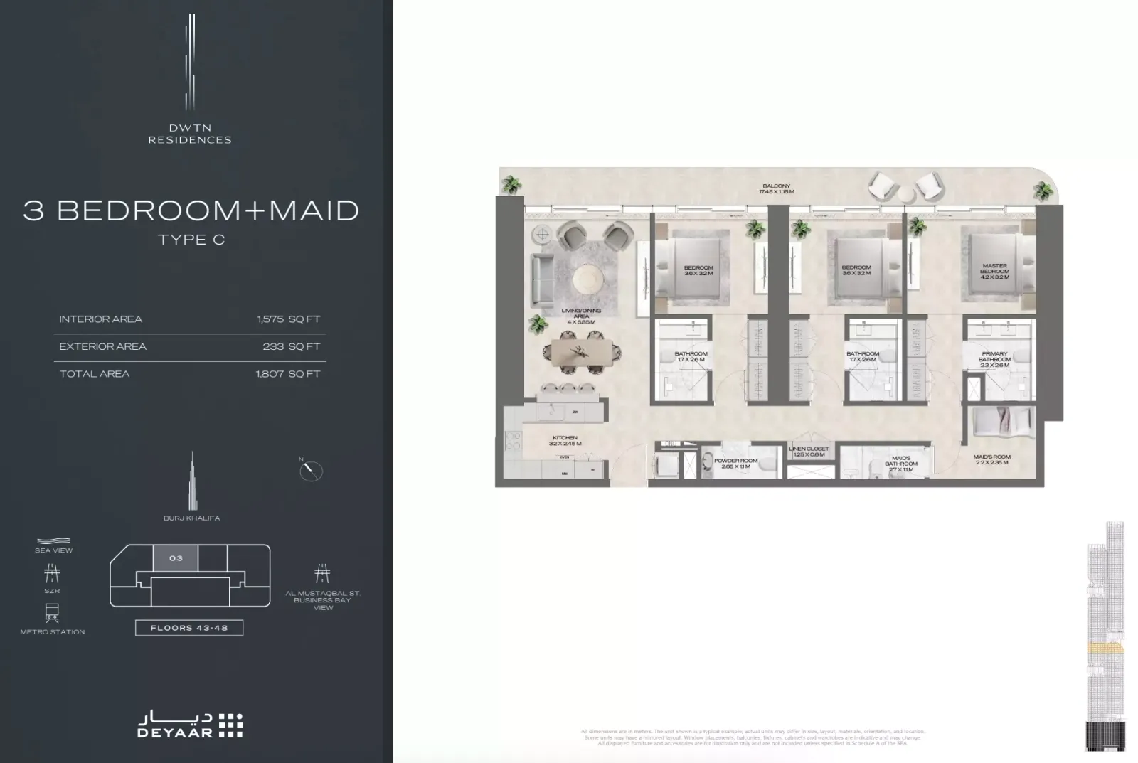 Floor plan for Type C