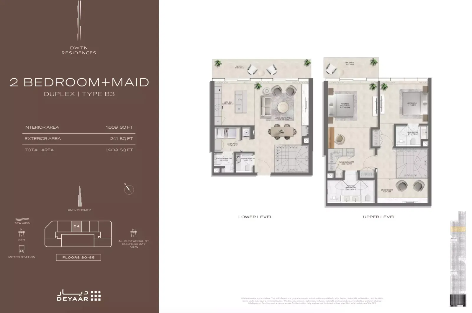 Floor plan for Type B3