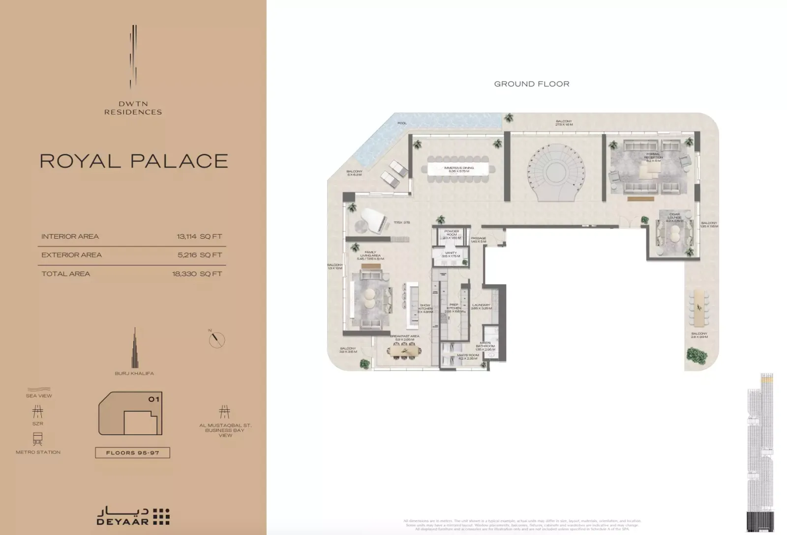 Floor plan for Royal Palace