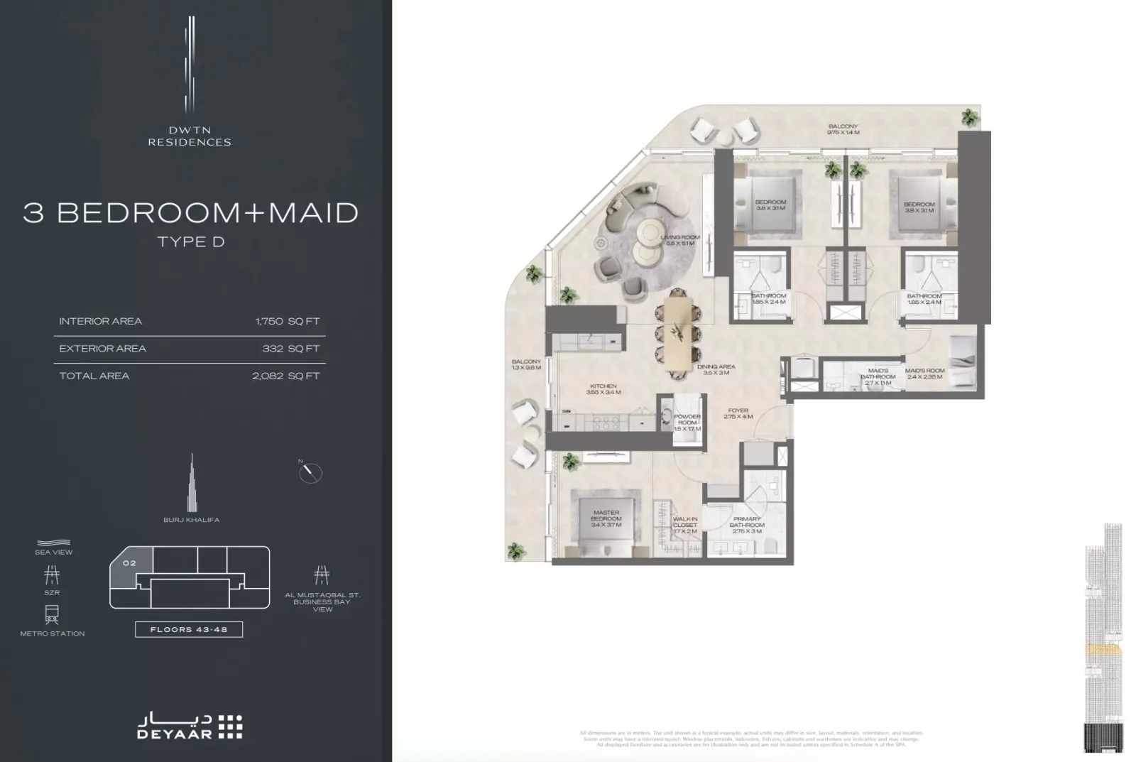 Floor plan for Type D