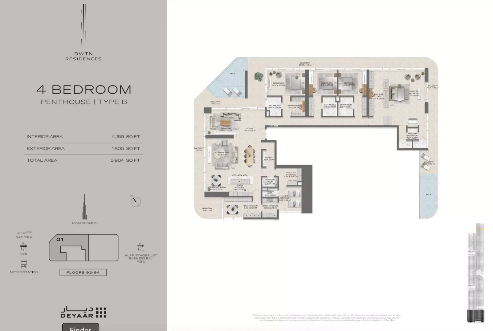 Floor plan for Type B