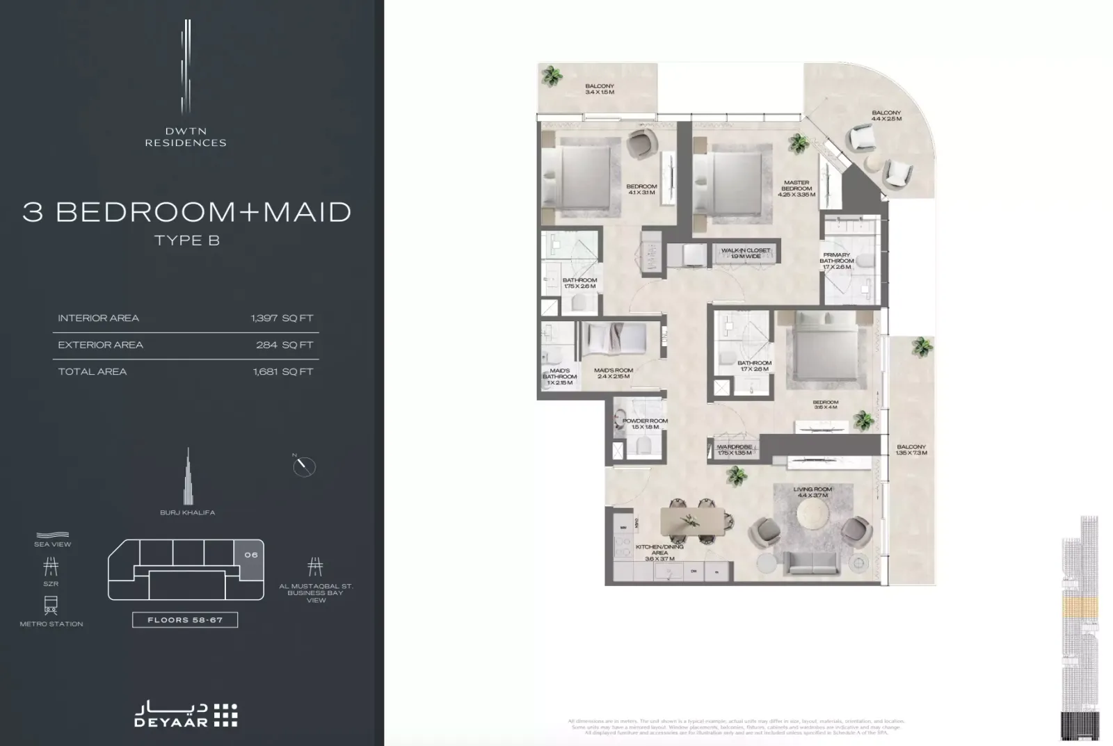 Floor plan for Type B