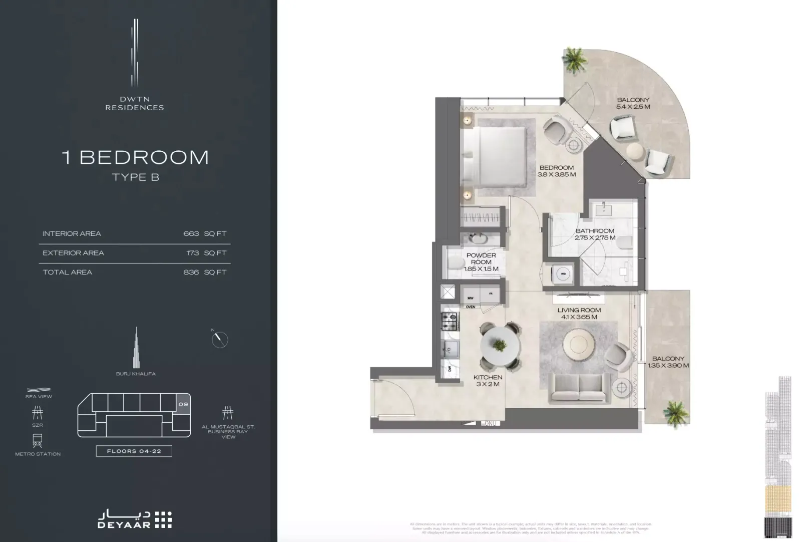 Floor plan for Type B