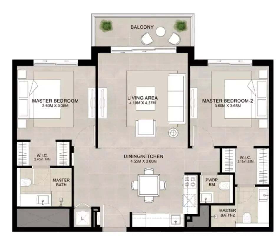 Floor plan for Type A