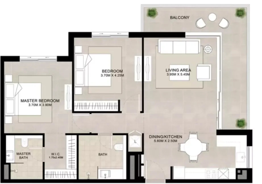 Floor plan for Type B