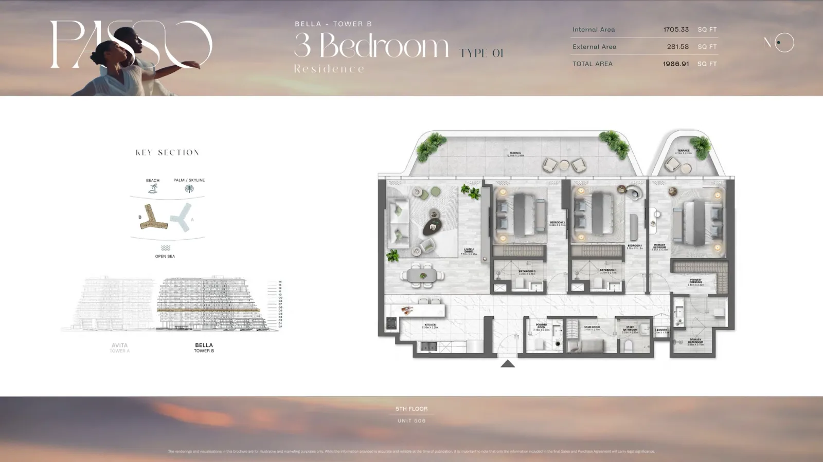 Floor plan for Type 01A