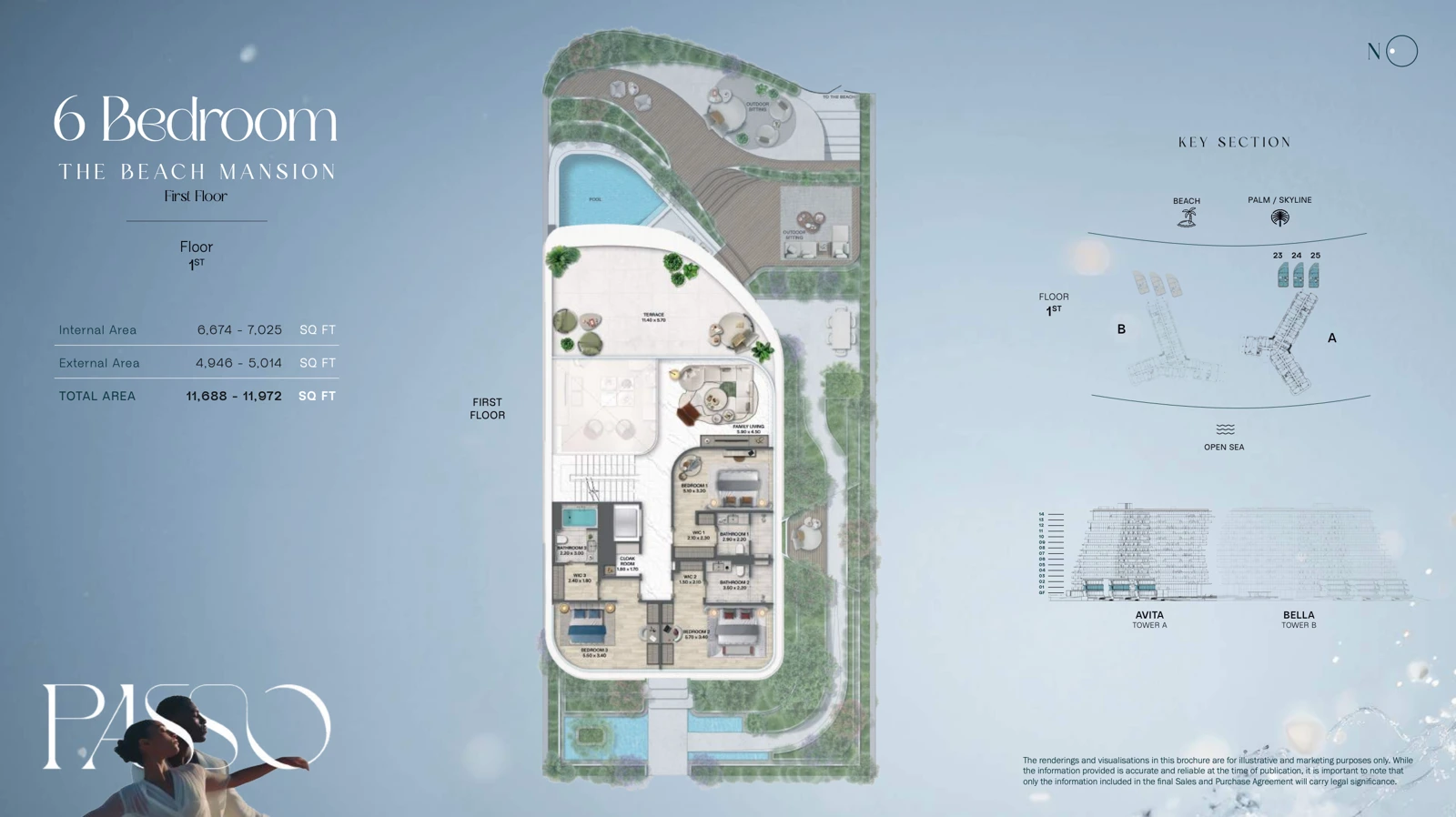 Bella by Passo First Floor Beach Mansion 11,972 sqft