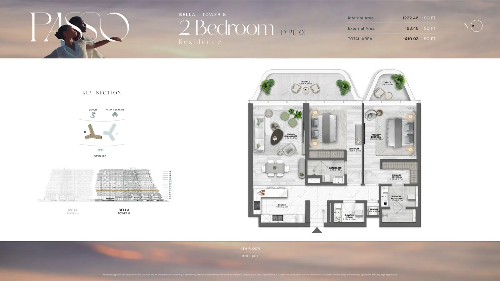 Floor plan for Type 01A
