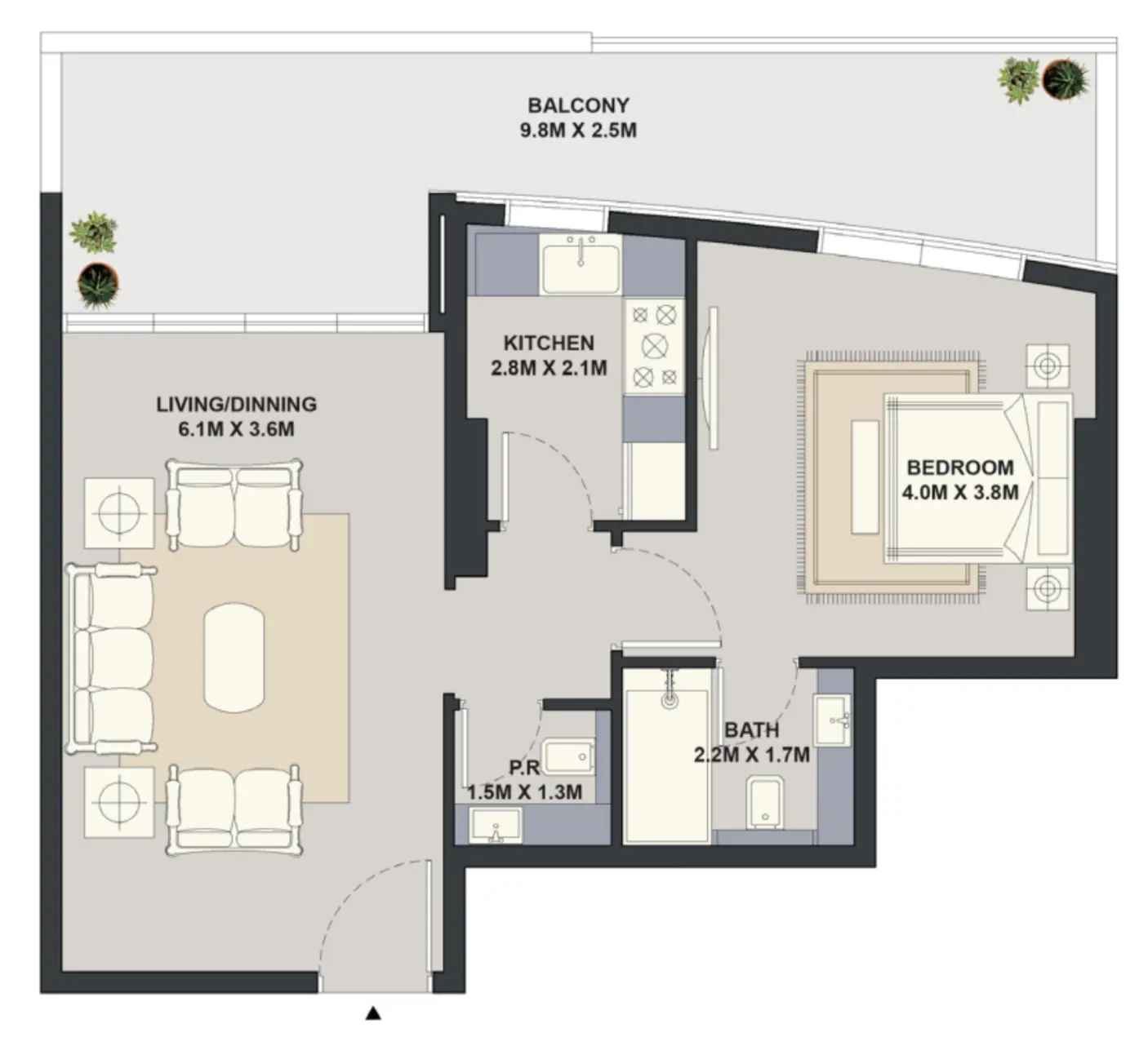 Floor plan for Type 3