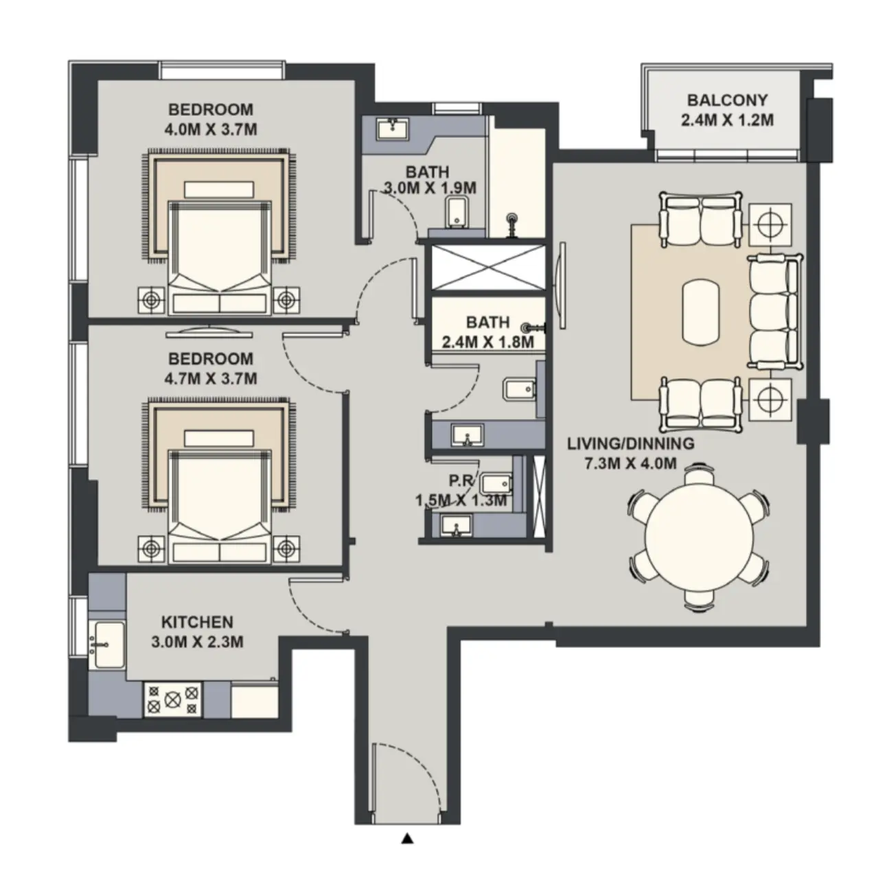Floor plan for Type 2