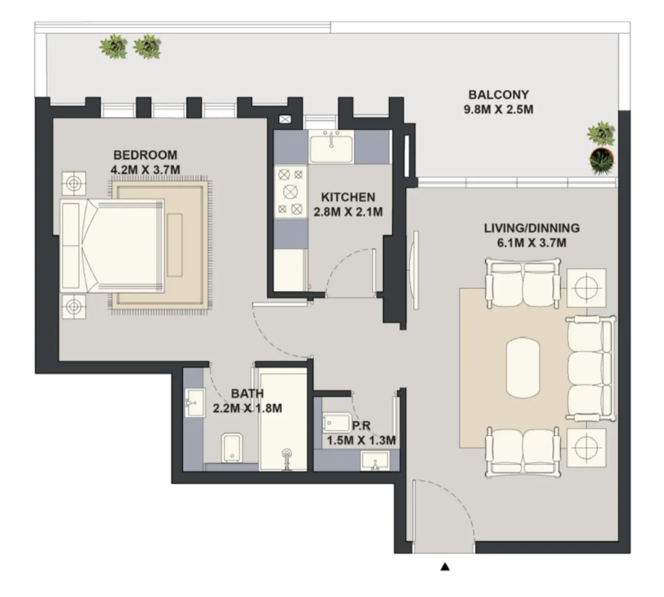 Floor plan for Type 2