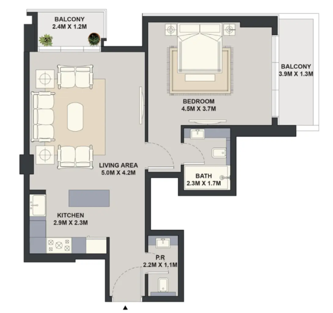 Floor plan for Type 8