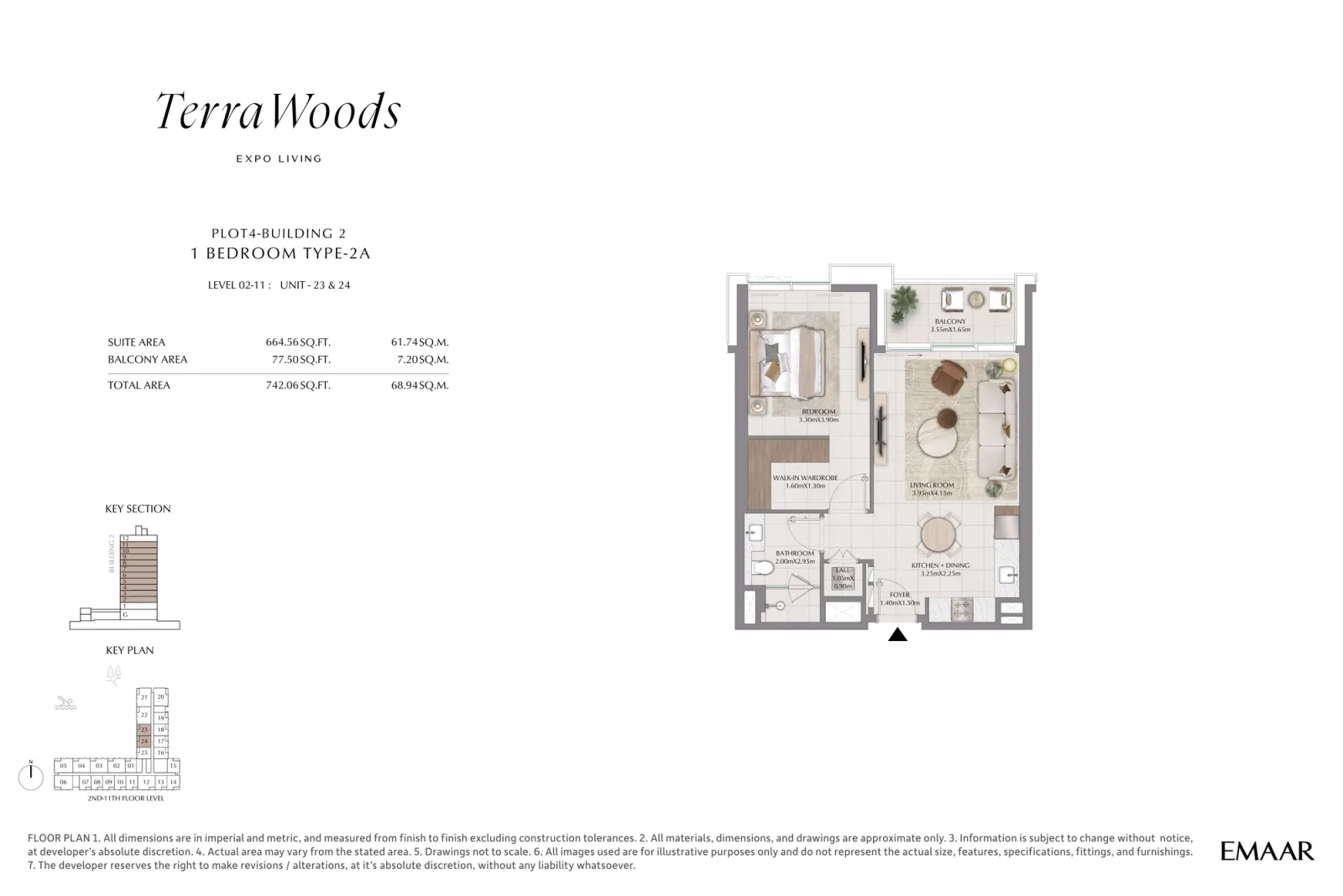 Floor plan for Type 2A