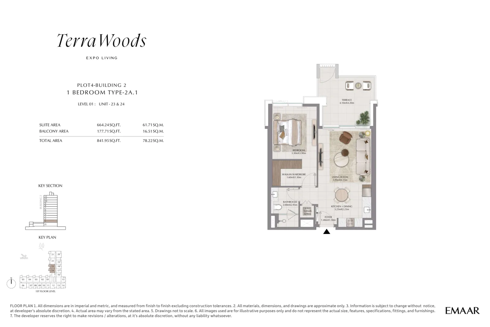 Floor plan for Type 2A1