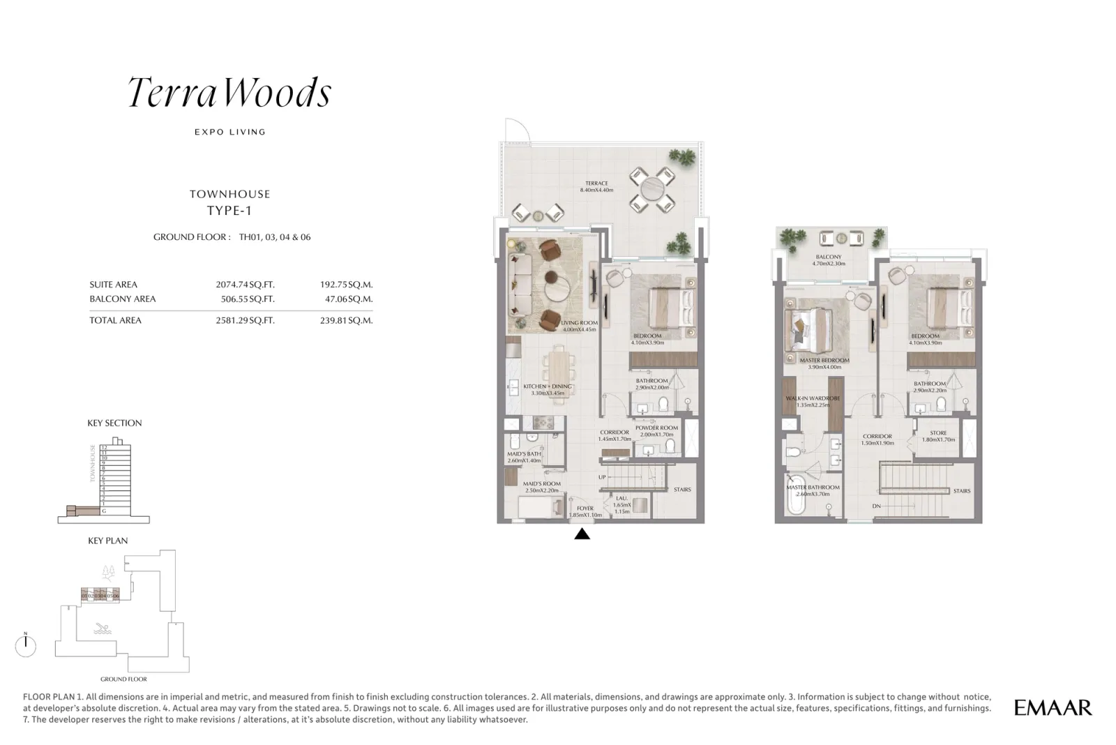 Floor plan for Type 1