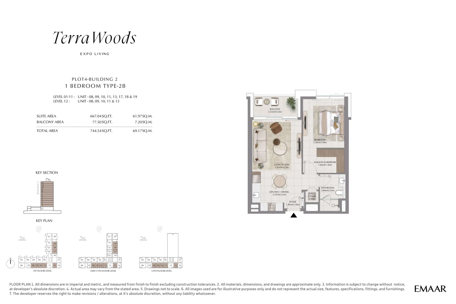 Floor plan for Type 2B