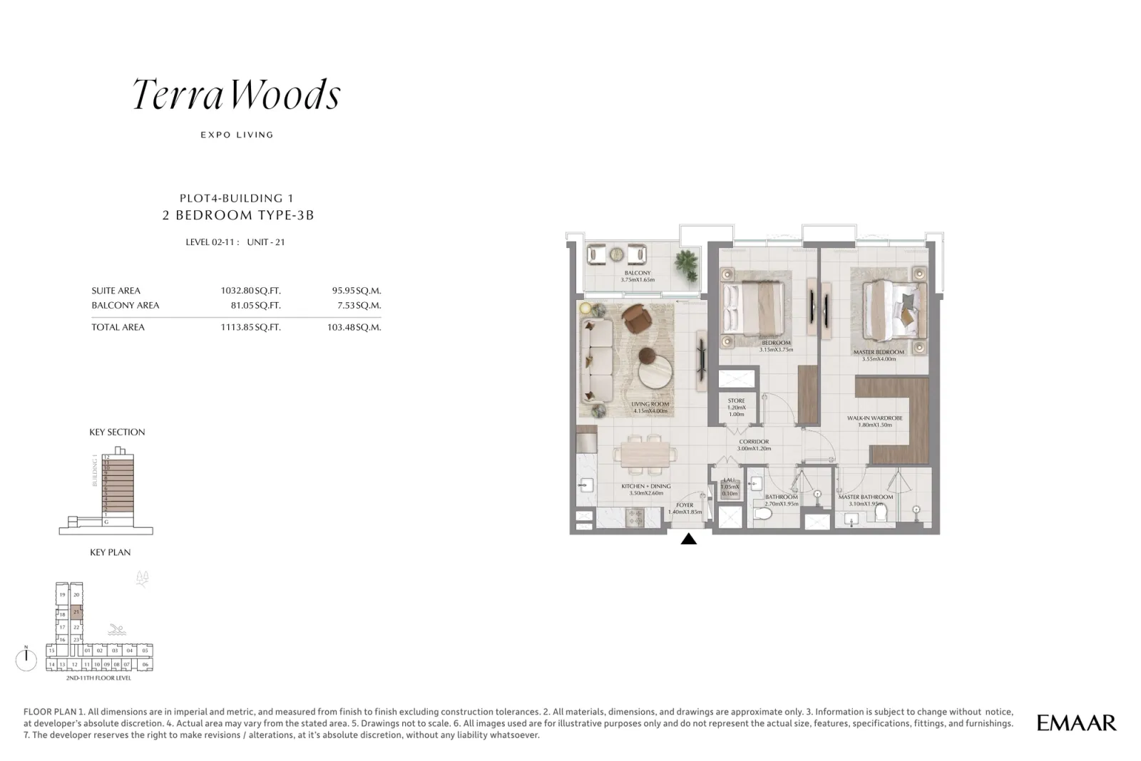 Floor plan for Type 3B