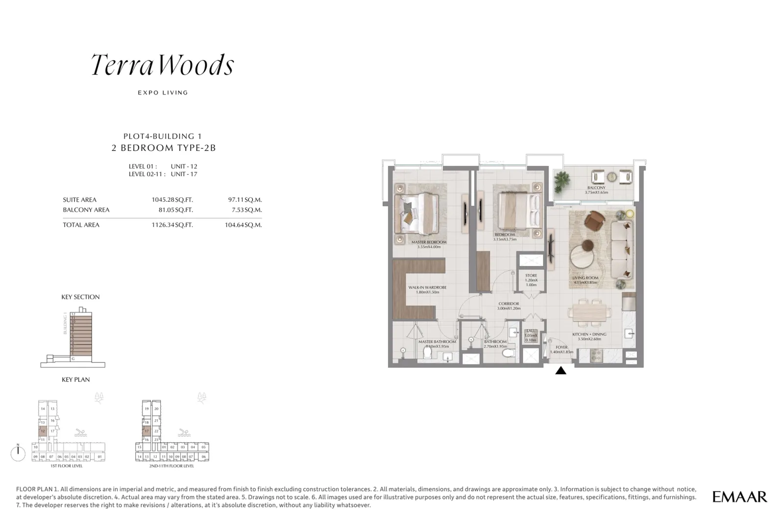 Floor plan for Type 2B