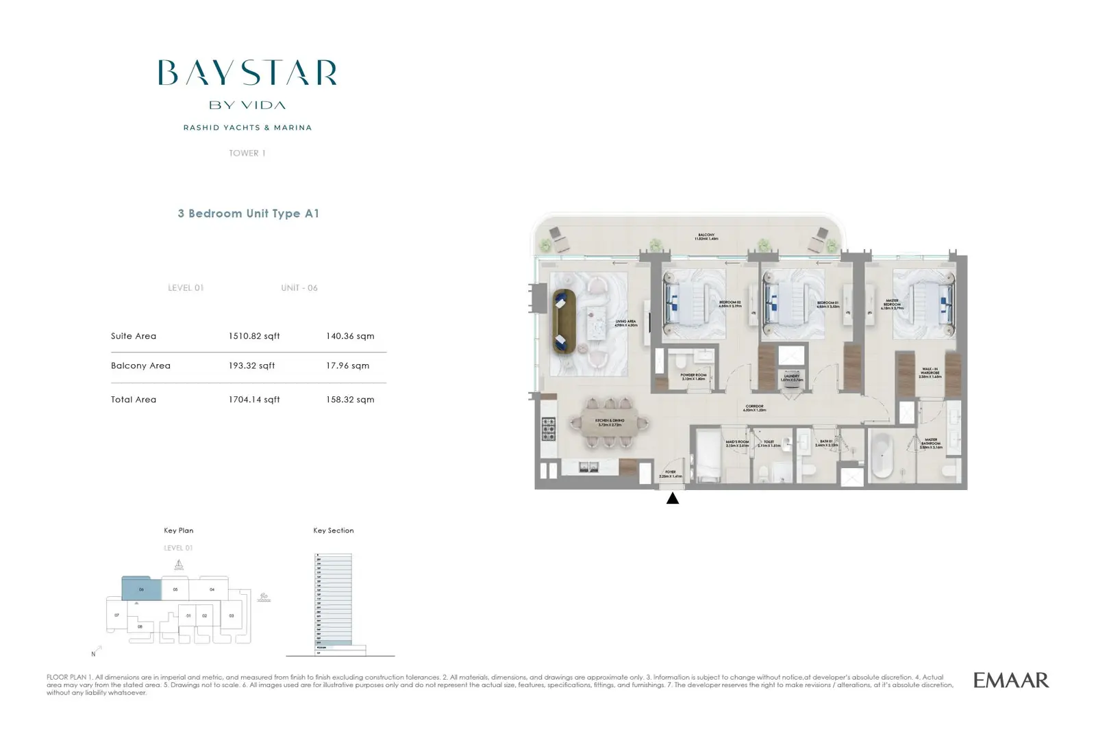 Floor plan for Type A1