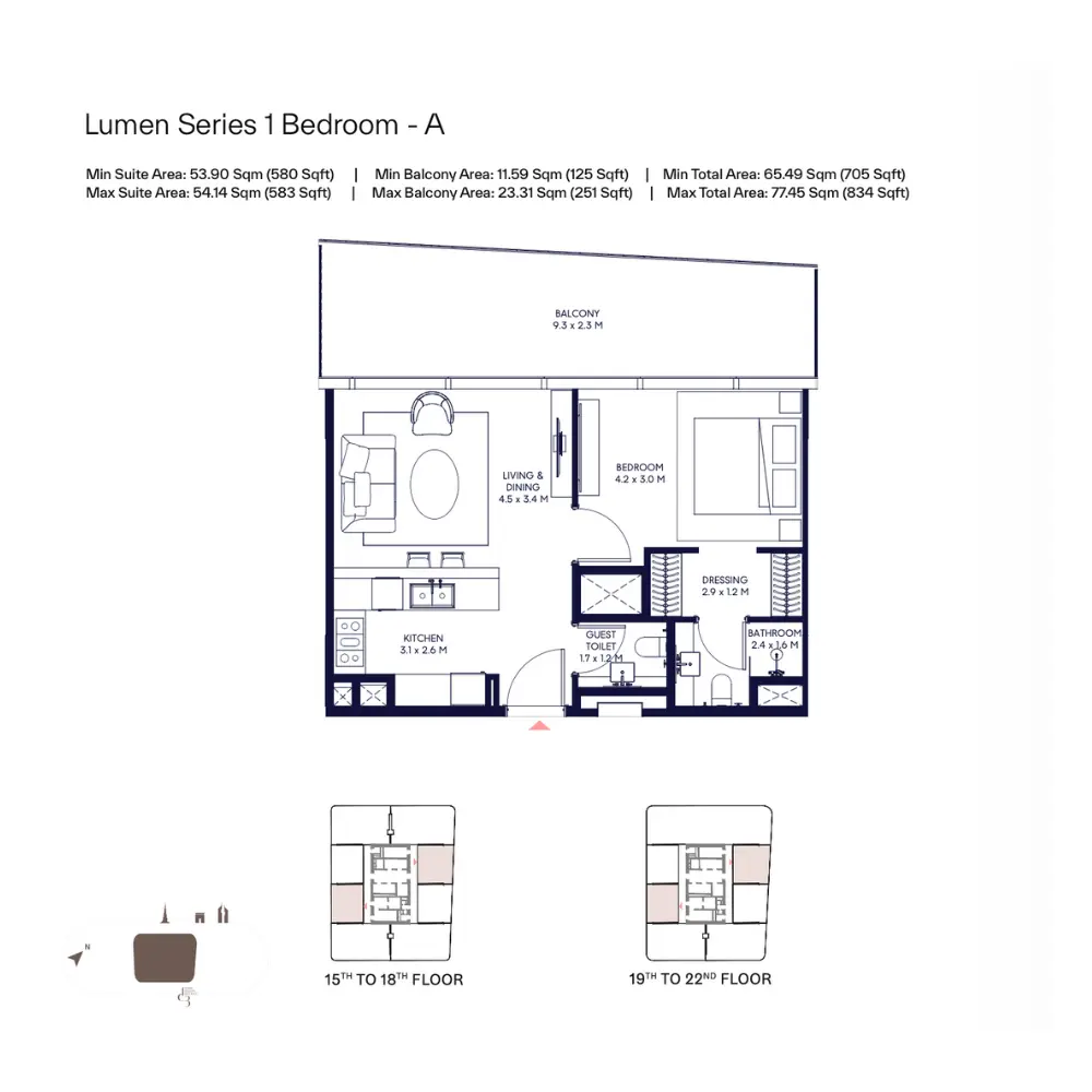 Floor plan for Type A