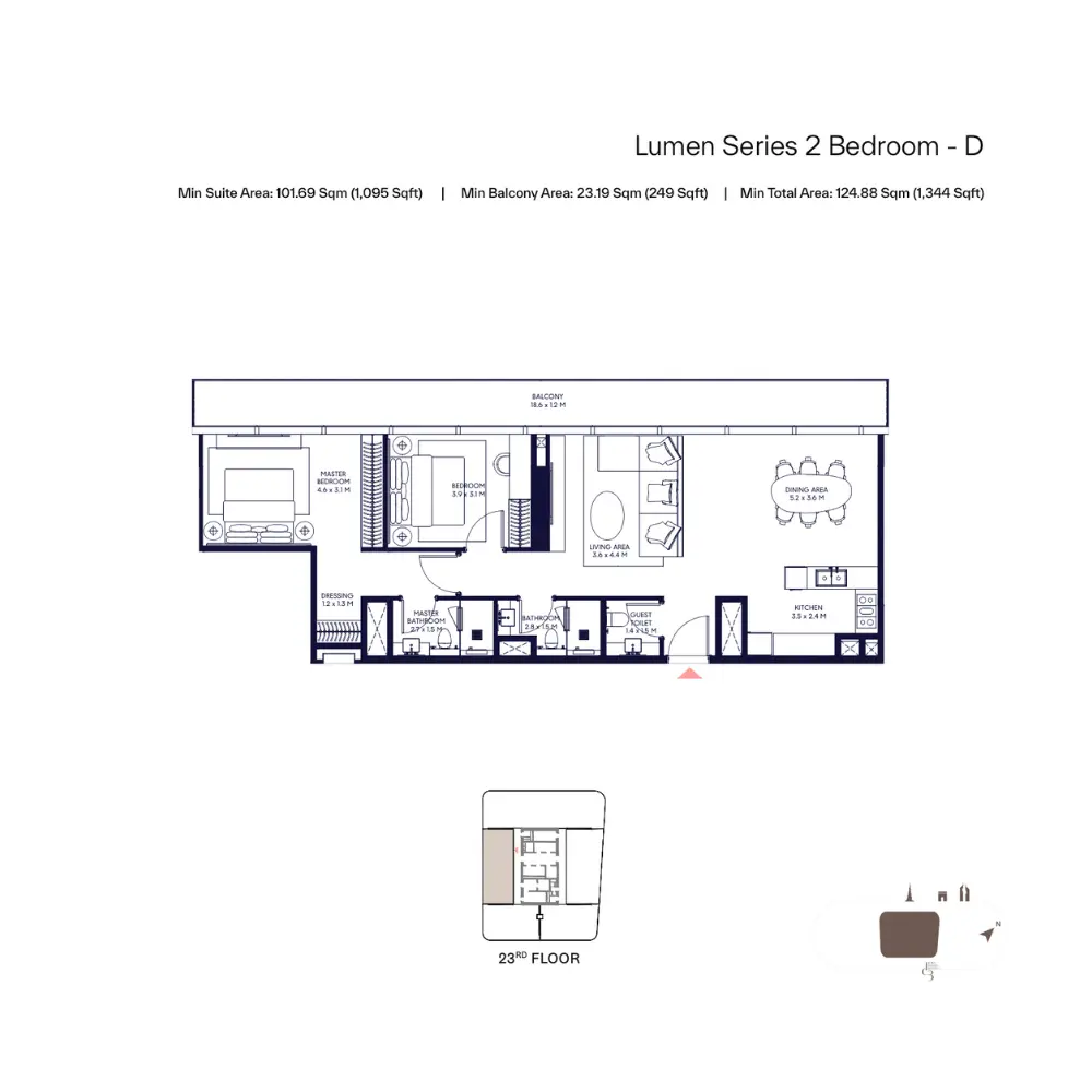 Floor plan for Type D