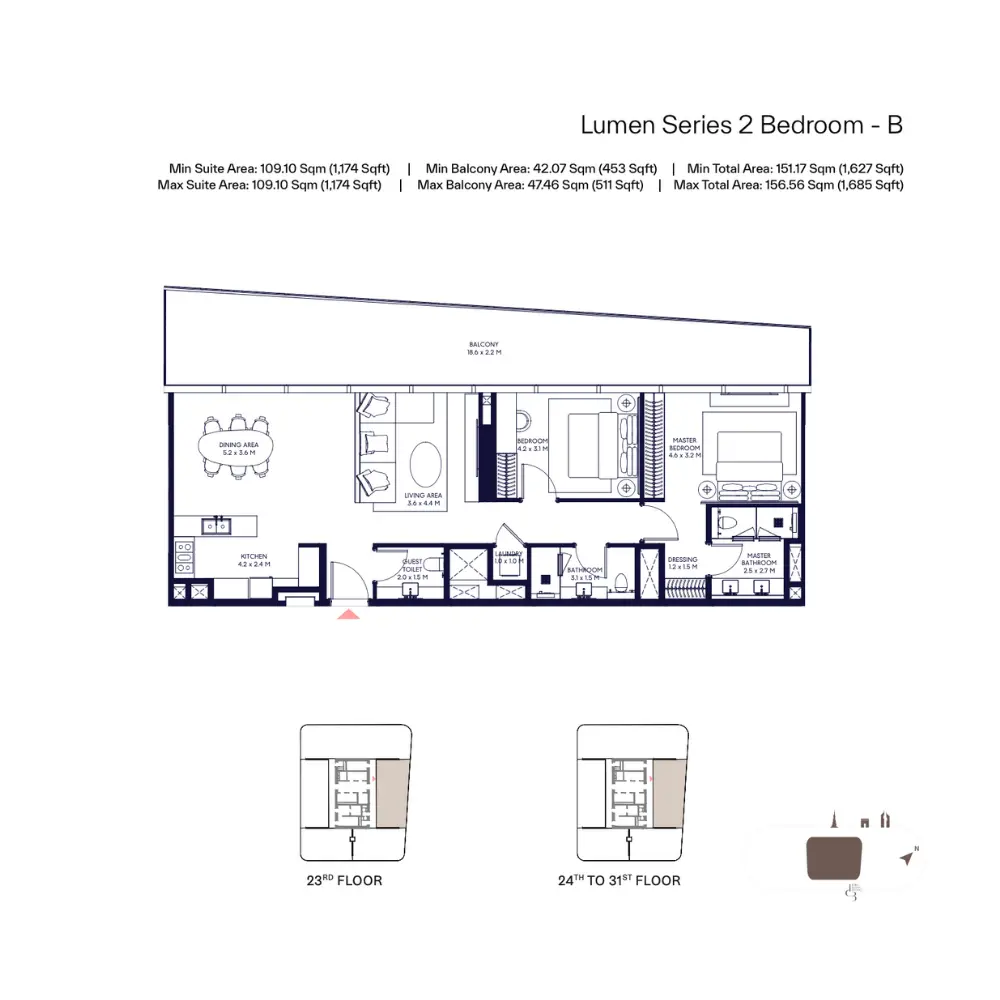 Floor plan for Type B