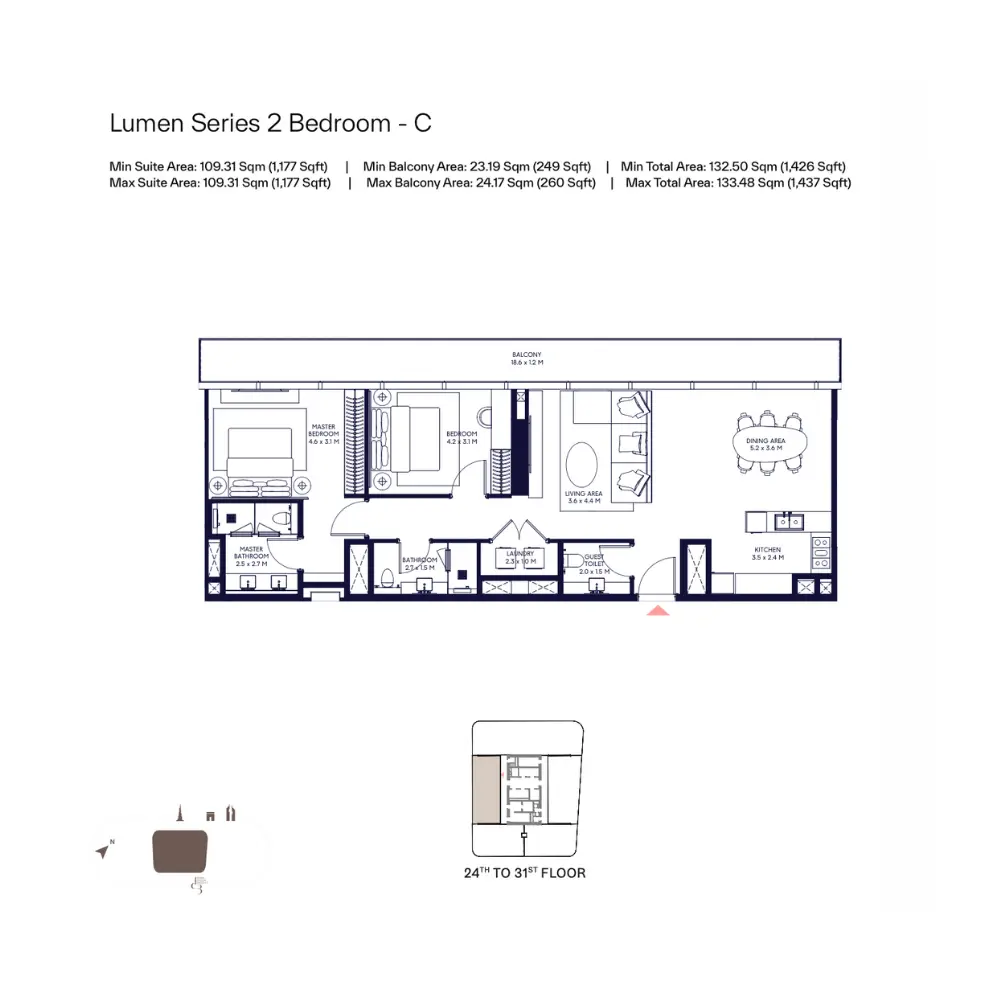 Floor plan for Type C