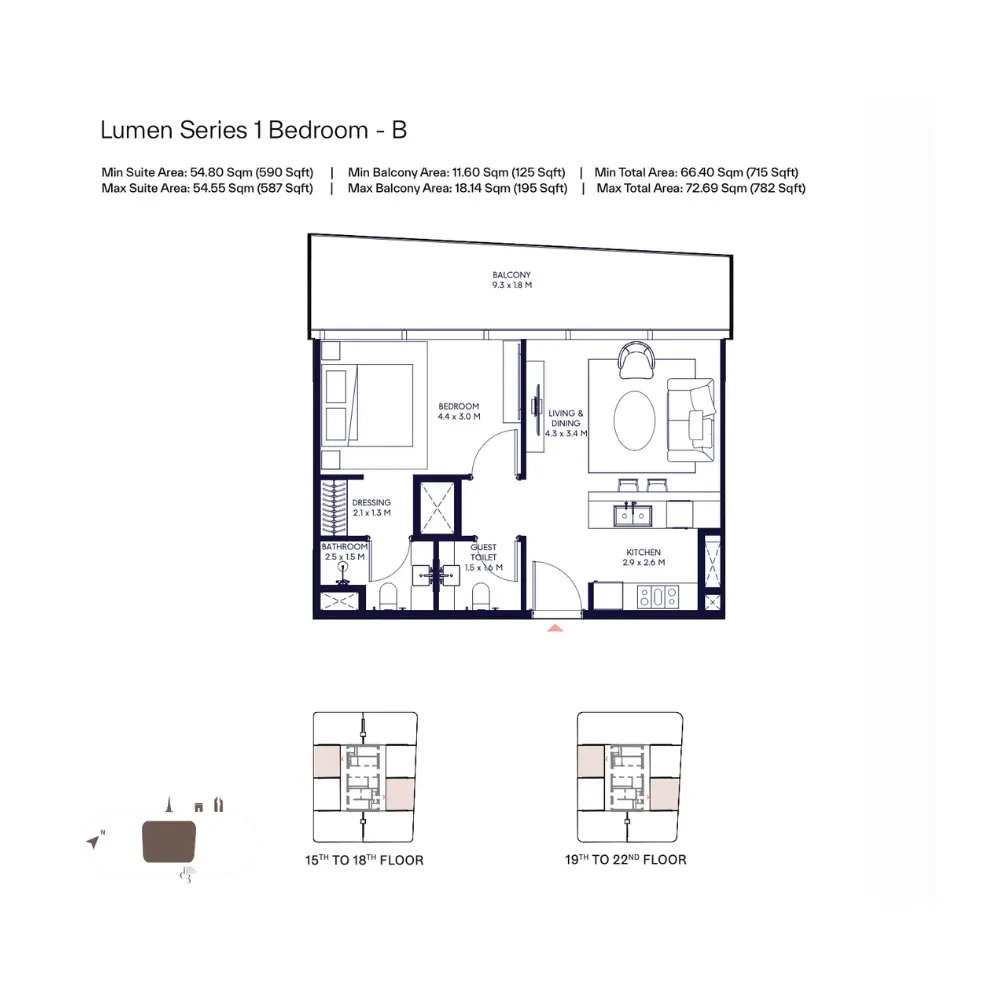 Floor plan for Type B