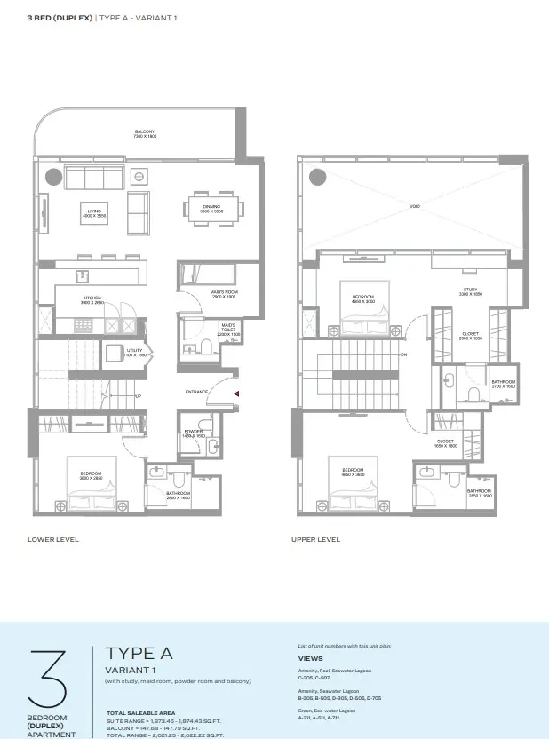 Floor plan for Type A