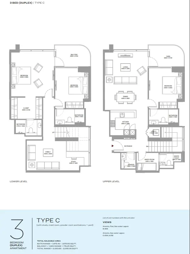 Floor plan for Type C