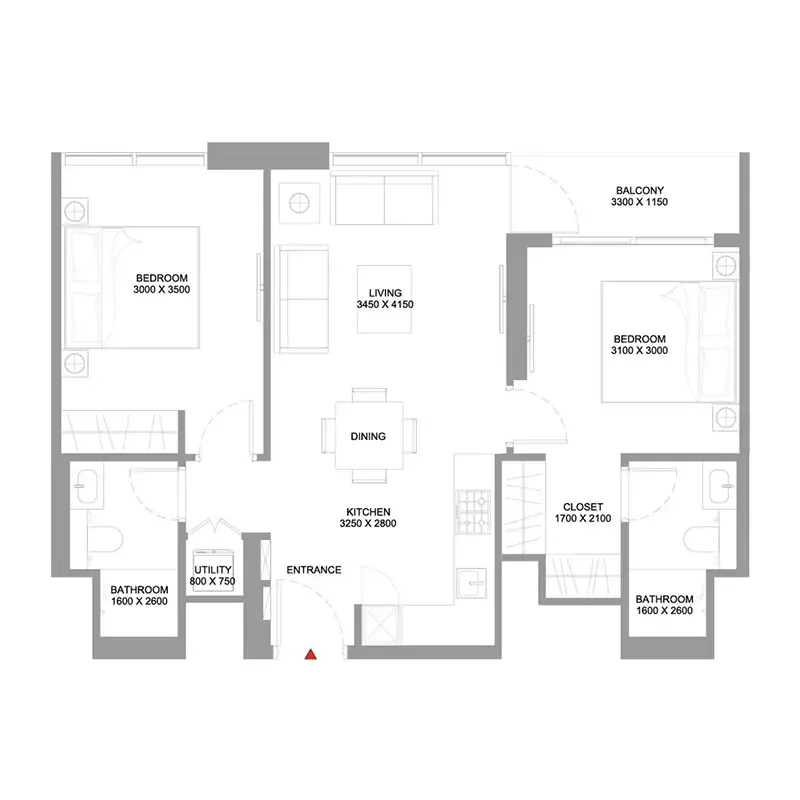 Floor plan for Type A