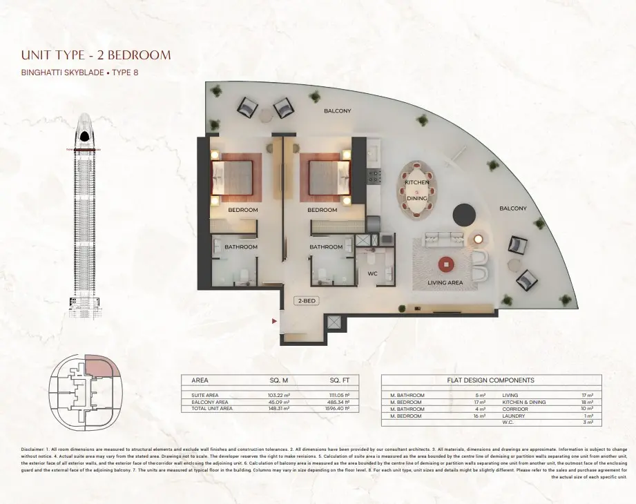 Floor plan for Type 8