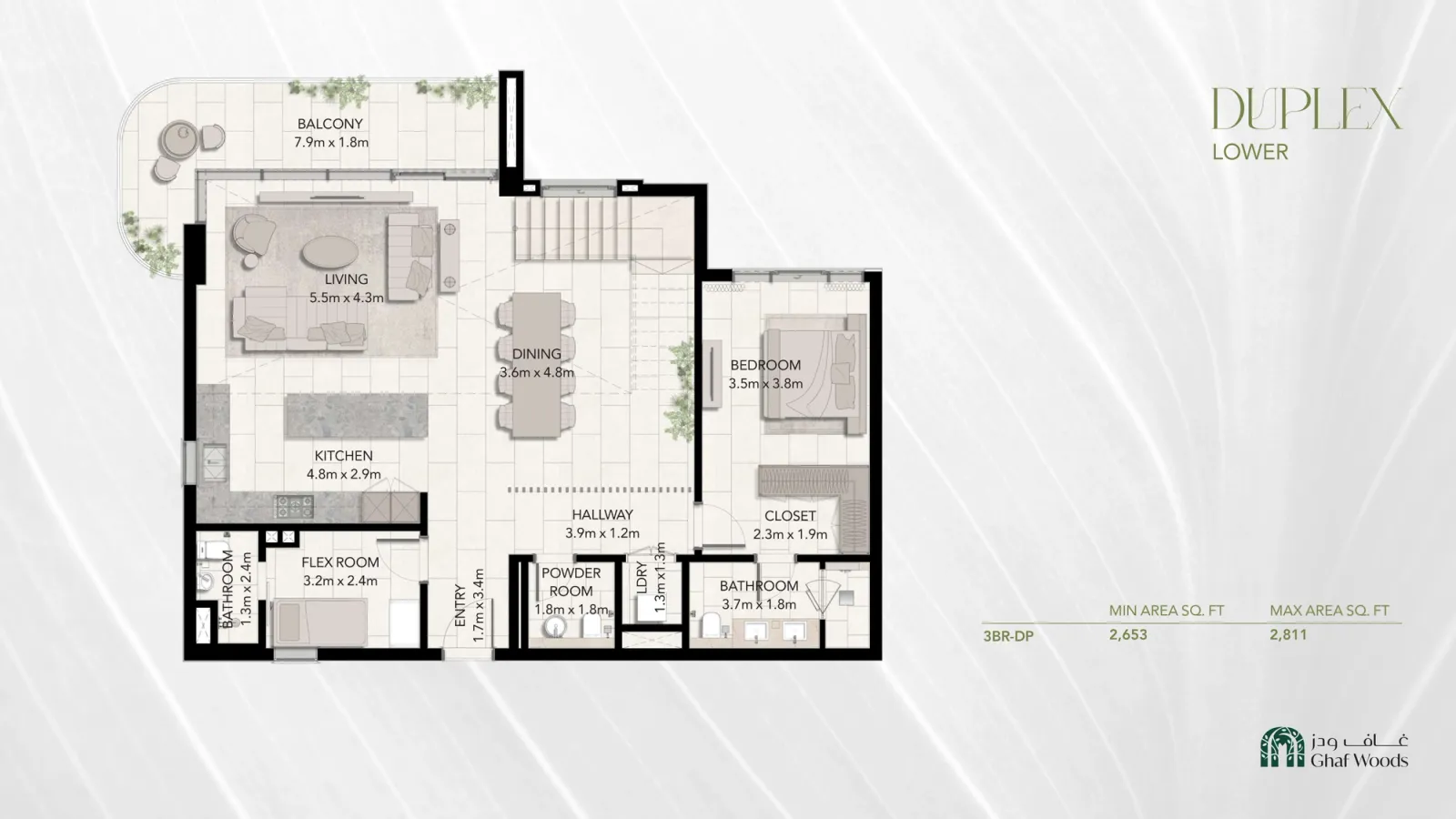 Floor plan for Type 1