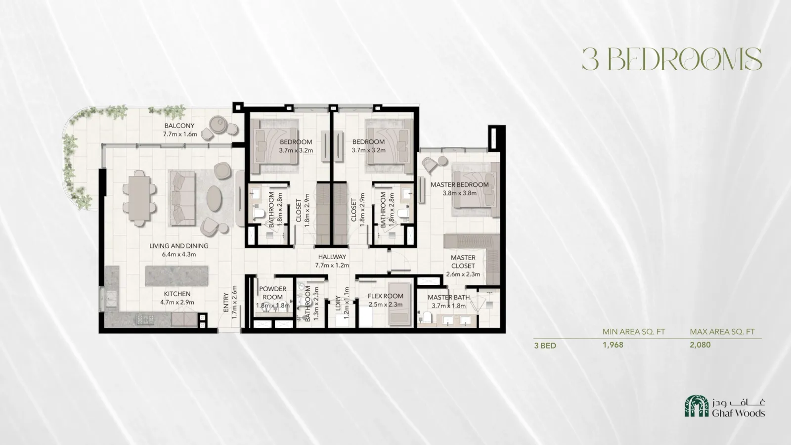 Floor plan for Type 1