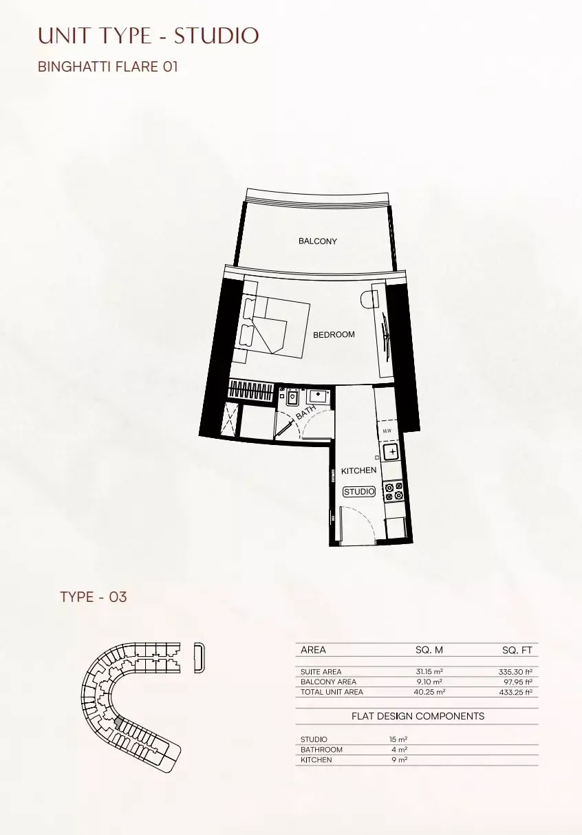 Floor plan for Type 03