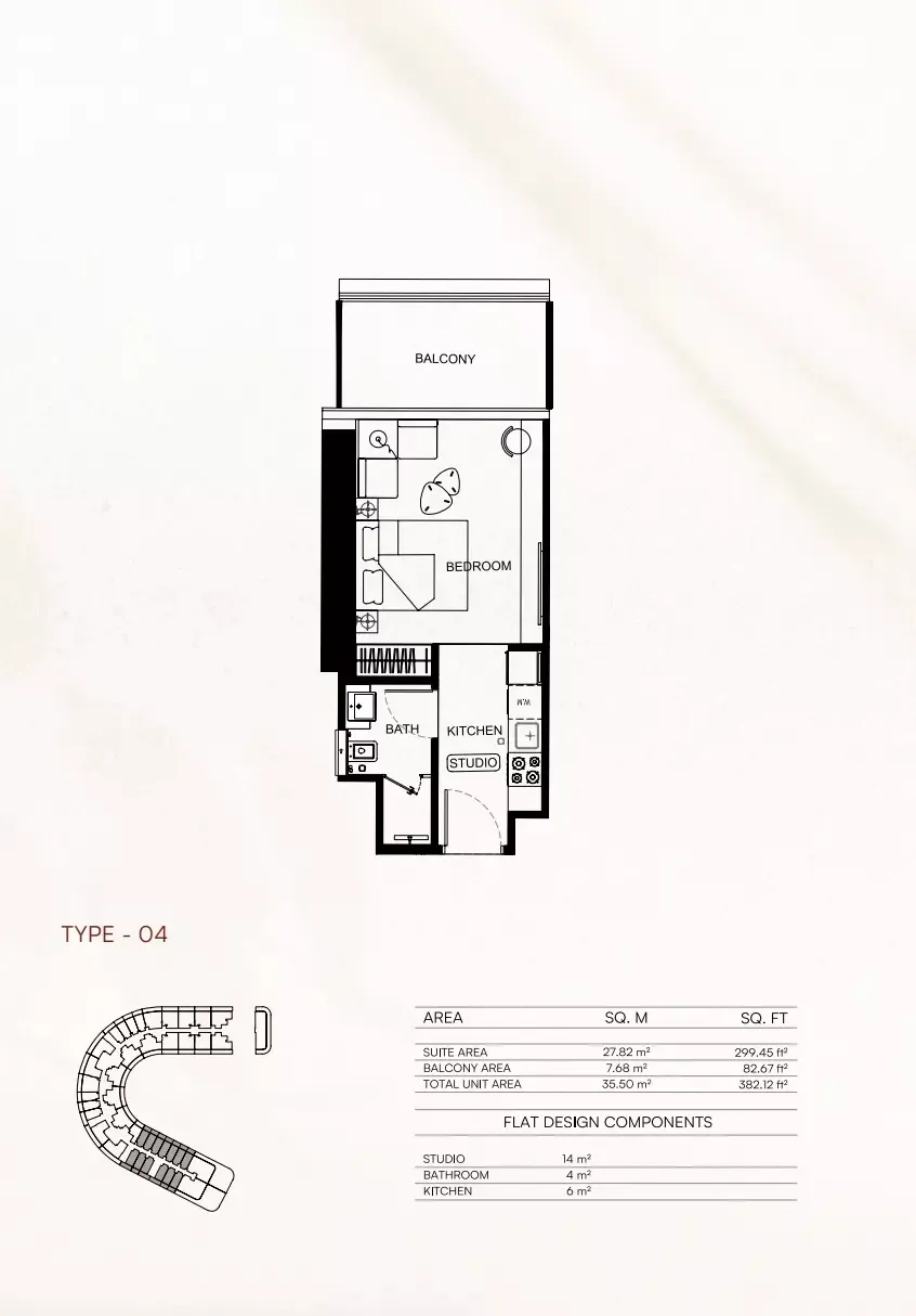 Floor plan for Type 04